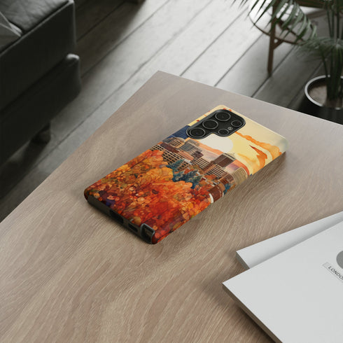 An Urban Autumn Overlook - Impact Resistant Phone Case